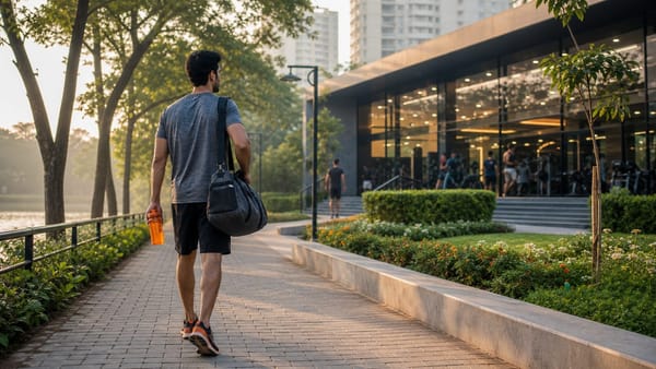 Walking 30 Minutes a Day vs Joining a Gym: What Should Beginners Do? - Fit Square blog header